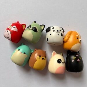 Squish-A-Longs by Squishmallows Lot  8 Various figures Dog Cat Pets Collection